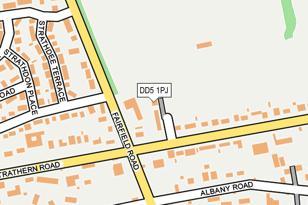 DD5 1PJ map - OS OpenMap – Local (Ordnance Survey)