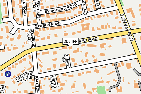 DD5 1PN map - OS OpenMap – Local (Ordnance Survey)