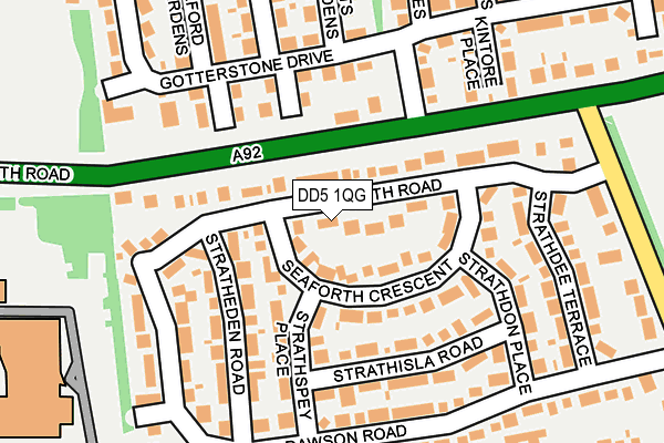 DD5 1QG map - OS OpenMap – Local (Ordnance Survey)