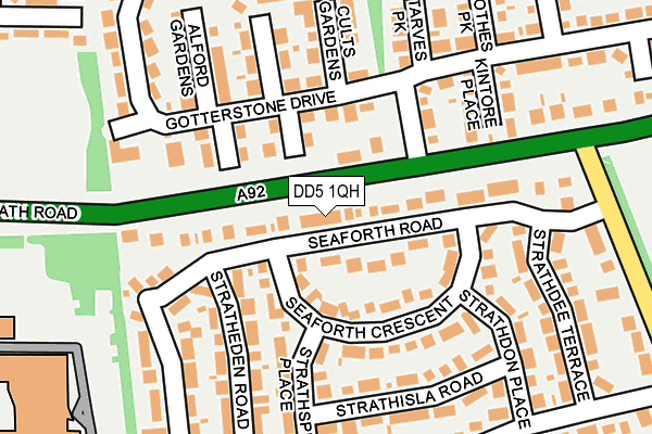 DD5 1QH map - OS OpenMap – Local (Ordnance Survey)