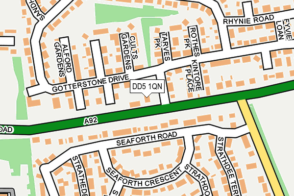 DD5 1QN map - OS OpenMap – Local (Ordnance Survey)