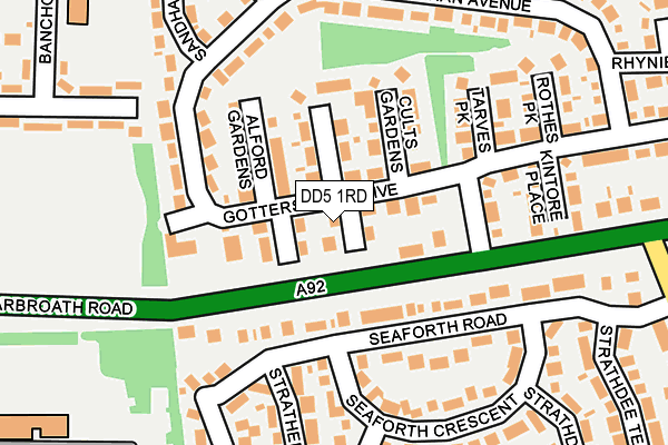 DD5 1RD map - OS OpenMap – Local (Ordnance Survey)