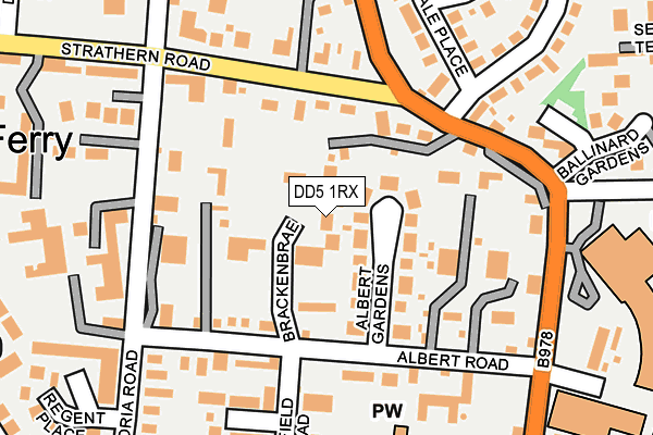 DD5 1RX map - OS OpenMap – Local (Ordnance Survey)