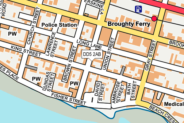 Map of C & B PROPERTIES (BROUGHTY FERRY) LIMITED at local scale