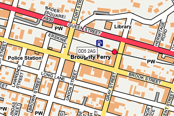 Map of 7 DAYS BROUGHTY FERRY LTD at local scale