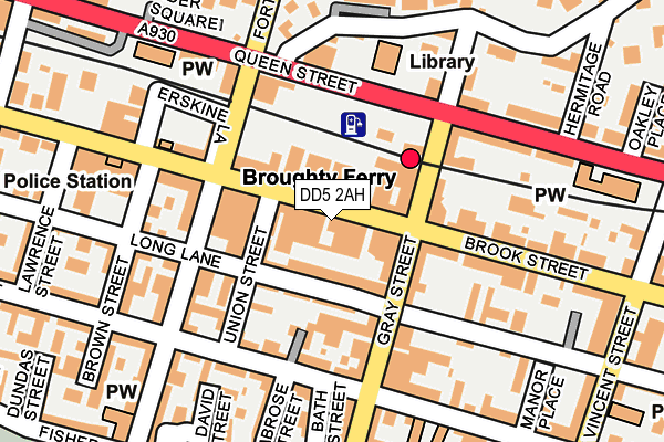 DD5 2AH map - OS OpenMap – Local (Ordnance Survey)