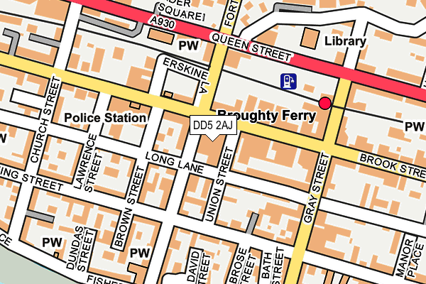 Map of GILLIES OF BROUGHTY FERRY LIMITED at local scale