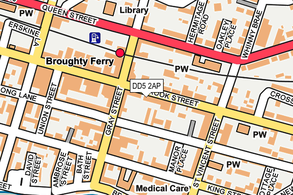 DD5 2AP map - OS OpenMap – Local (Ordnance Survey)