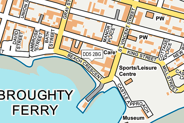 DD5 2BG map - OS OpenMap – Local (Ordnance Survey)