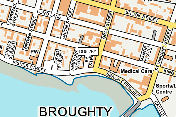 DD5 2BY map - OS OpenMap – Local (Ordnance Survey)