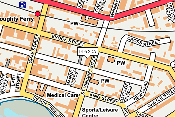 DD5 2DA map - OS OpenMap – Local (Ordnance Survey)