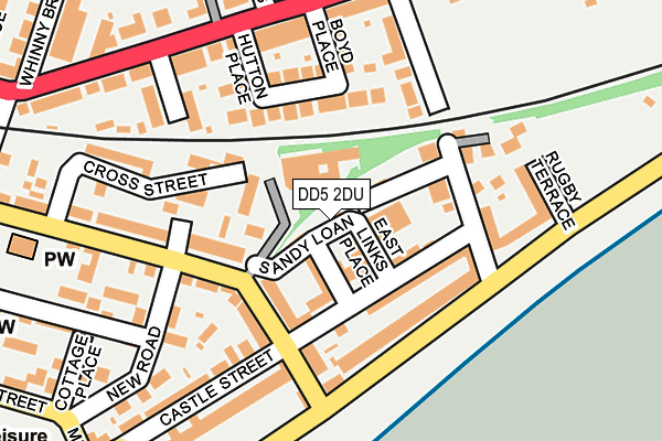 DD5 2DU map - OS OpenMap – Local (Ordnance Survey)