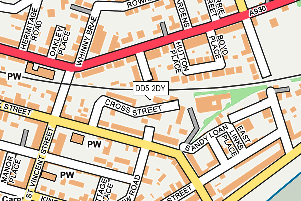 DD5 2DY map - OS OpenMap – Local (Ordnance Survey)