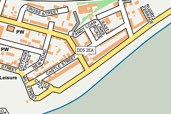 DD5 2EA map - OS OpenMap – Local (Ordnance Survey)