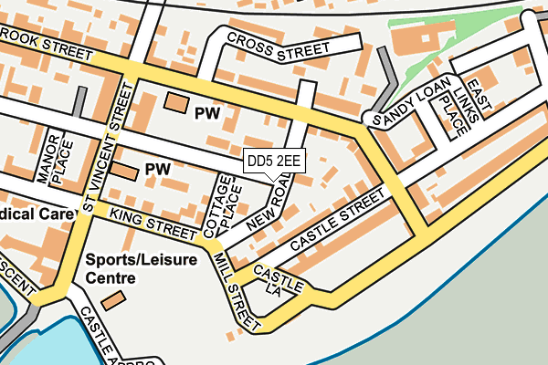 DD5 2EE map - OS OpenMap – Local (Ordnance Survey)