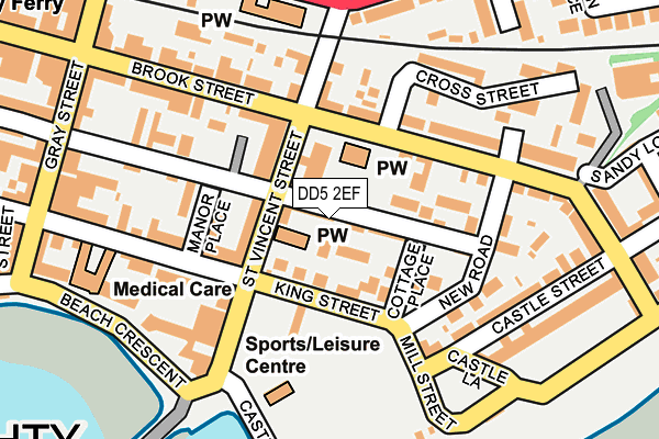 DD5 2EF map - OS OpenMap – Local (Ordnance Survey)