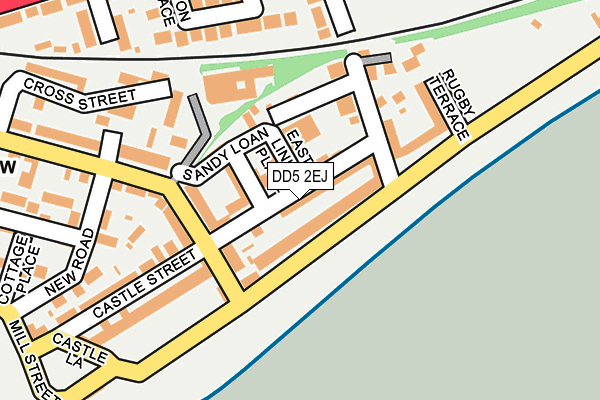 DD5 2EJ map - OS OpenMap – Local (Ordnance Survey)