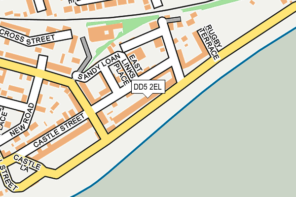 DD5 2EL map - OS OpenMap – Local (Ordnance Survey)