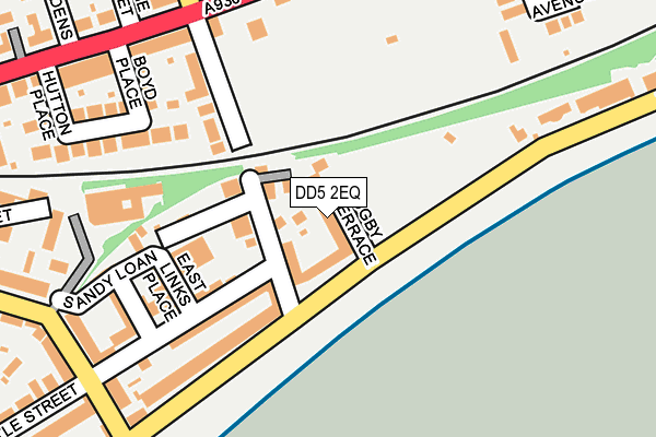 DD5 2EQ map - OS OpenMap – Local (Ordnance Survey)