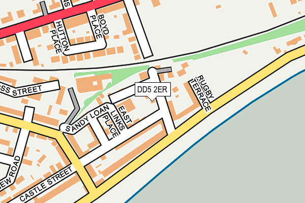 DD5 2ER map - OS OpenMap – Local (Ordnance Survey)