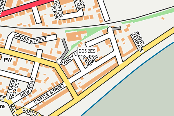 DD5 2ES map - OS OpenMap – Local (Ordnance Survey)