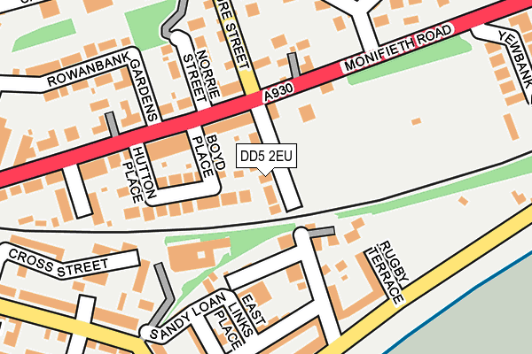 DD5 2EU map - OS OpenMap – Local (Ordnance Survey)