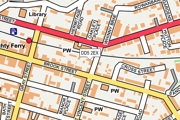 DD5 2EX map - OS OpenMap – Local (Ordnance Survey)