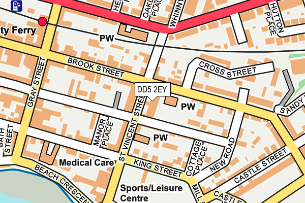 DD5 2EY map - OS OpenMap – Local (Ordnance Survey)