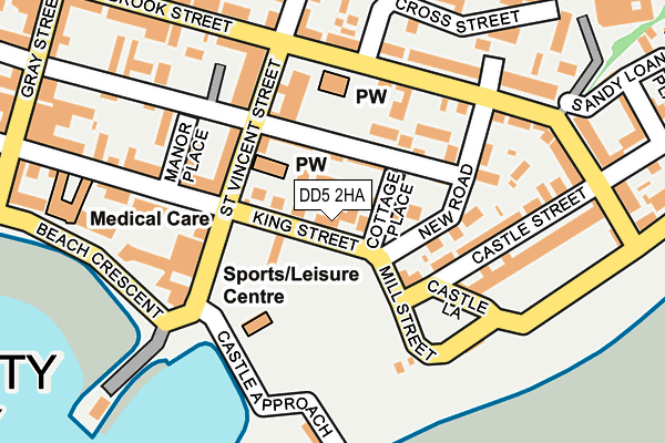 DD5 2HA map - OS OpenMap – Local (Ordnance Survey)