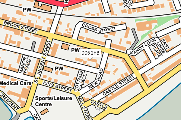 DD5 2HB map - OS OpenMap – Local (Ordnance Survey)