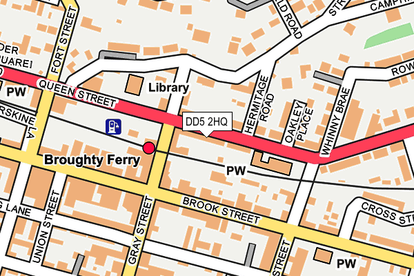 DD5 2HQ map - OS OpenMap – Local (Ordnance Survey)