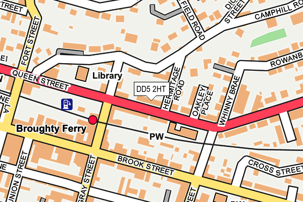 DD5 2HT map - OS OpenMap – Local (Ordnance Survey)
