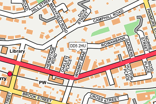 DD5 2HU map - OS OpenMap – Local (Ordnance Survey)