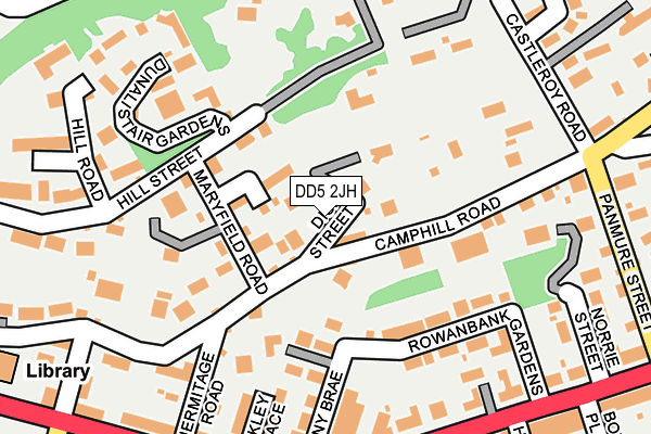 DD5 2JH map - OS OpenMap – Local (Ordnance Survey)