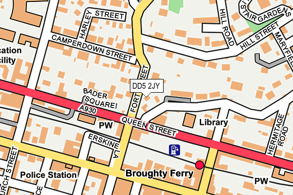 DD5 2JY map - OS OpenMap – Local (Ordnance Survey)