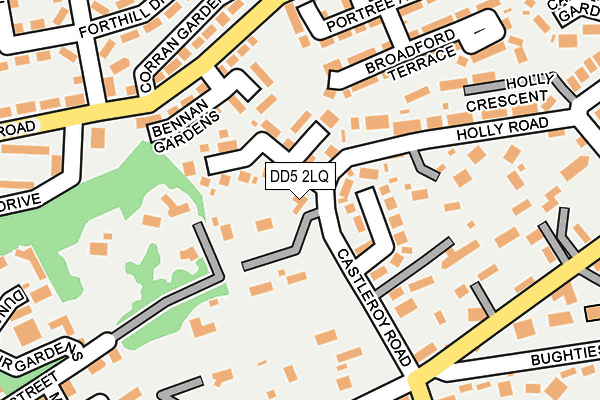 DD5 2LQ map - OS OpenMap – Local (Ordnance Survey)