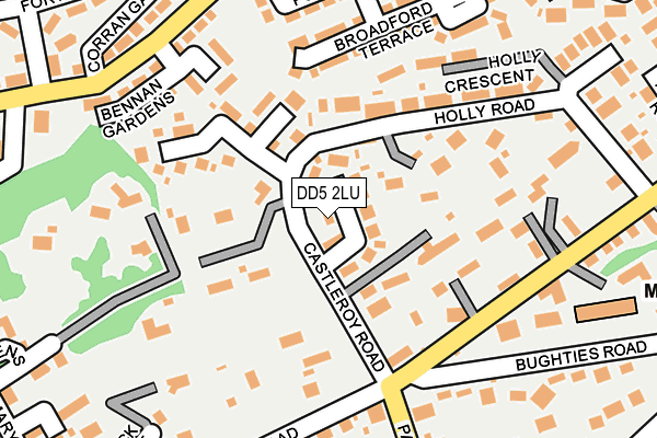 DD5 2LU map - OS OpenMap – Local (Ordnance Survey)