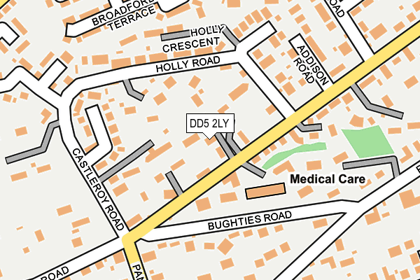 DD5 2LY map - OS OpenMap – Local (Ordnance Survey)