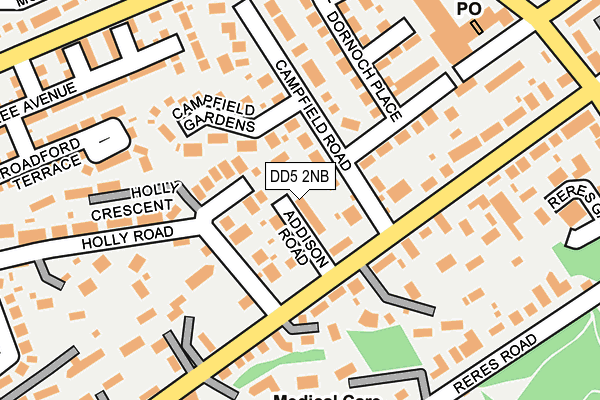 DD5 2NB map - OS OpenMap – Local (Ordnance Survey)