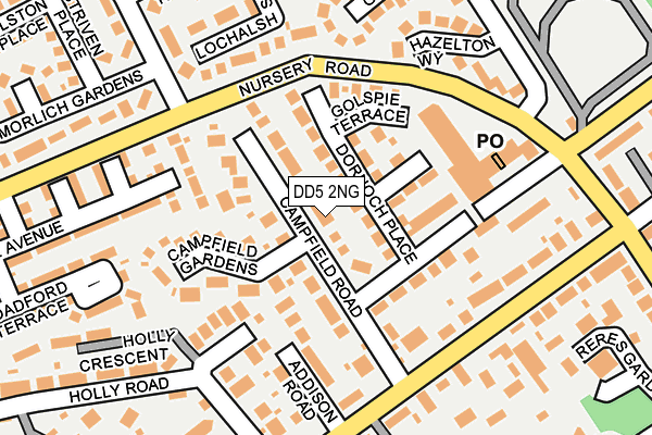 DD5 2NG map - OS OpenMap – Local (Ordnance Survey)