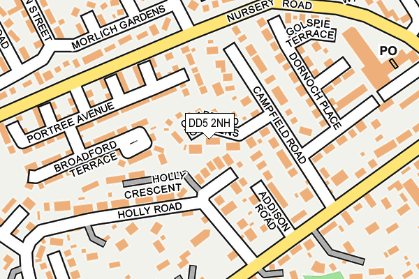 DD5 2NH map - OS OpenMap – Local (Ordnance Survey)