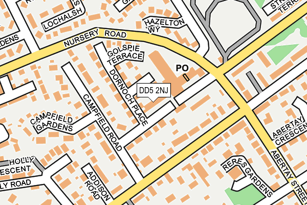 DD5 2NJ map - OS OpenMap – Local (Ordnance Survey)