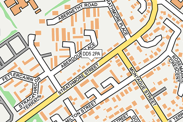 DD5 2PA map - OS OpenMap – Local (Ordnance Survey)