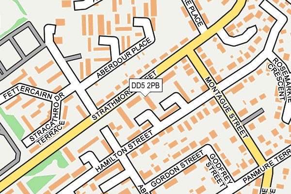 DD5 2PB map - OS OpenMap – Local (Ordnance Survey)