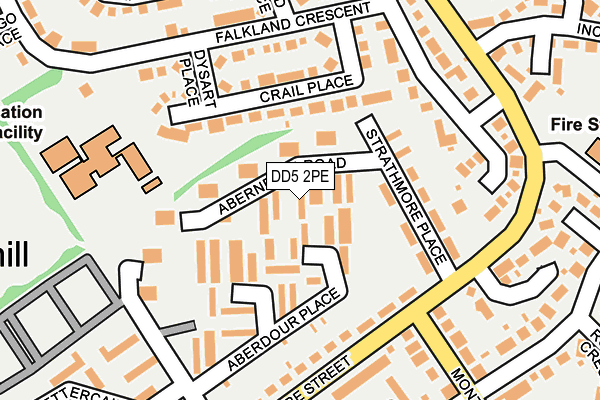 DD5 2PE map - OS OpenMap – Local (Ordnance Survey)