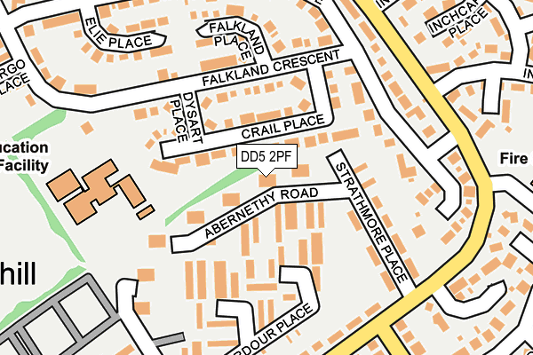 DD5 2PF map - OS OpenMap – Local (Ordnance Survey)