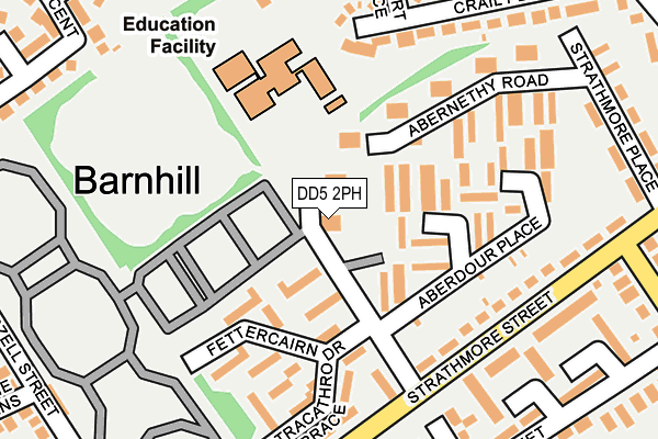 DD5 2PH map - OS OpenMap – Local (Ordnance Survey)