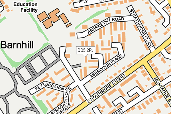 DD5 2PJ map - OS OpenMap – Local (Ordnance Survey)