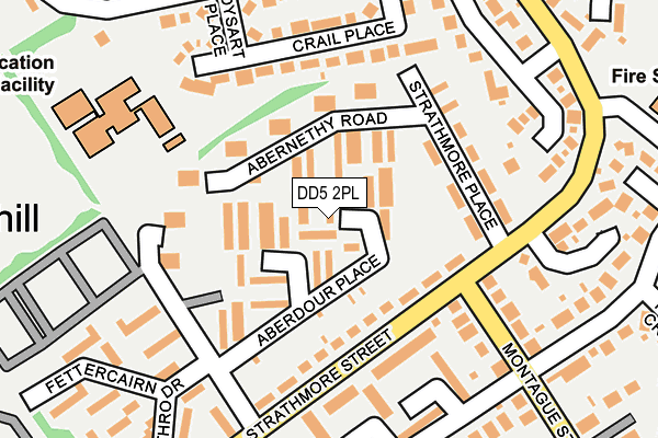DD5 2PL map - OS OpenMap – Local (Ordnance Survey)