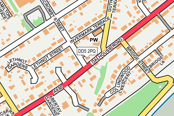DD5 2PQ map - OS OpenMap – Local (Ordnance Survey)